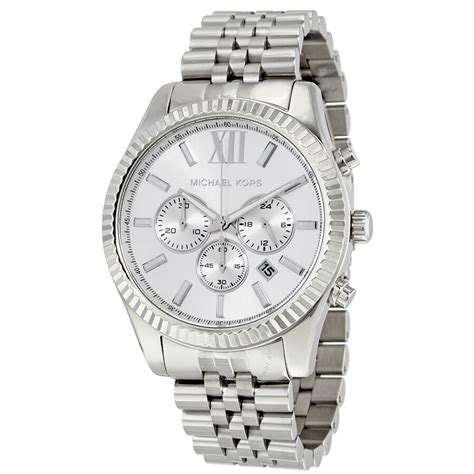 mens silver watch michael kors|Michael Kors access watch silver.